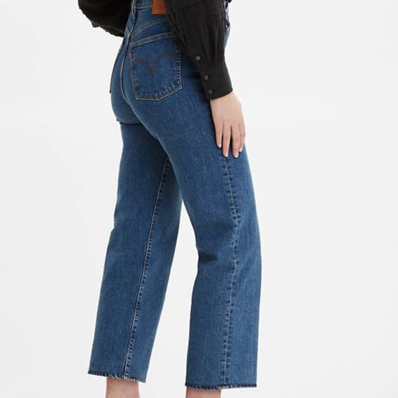 NWOT Women's Levi Ribcage Straight Leg Jeans - 32W 29L - Georgie - Picture 3 of 13